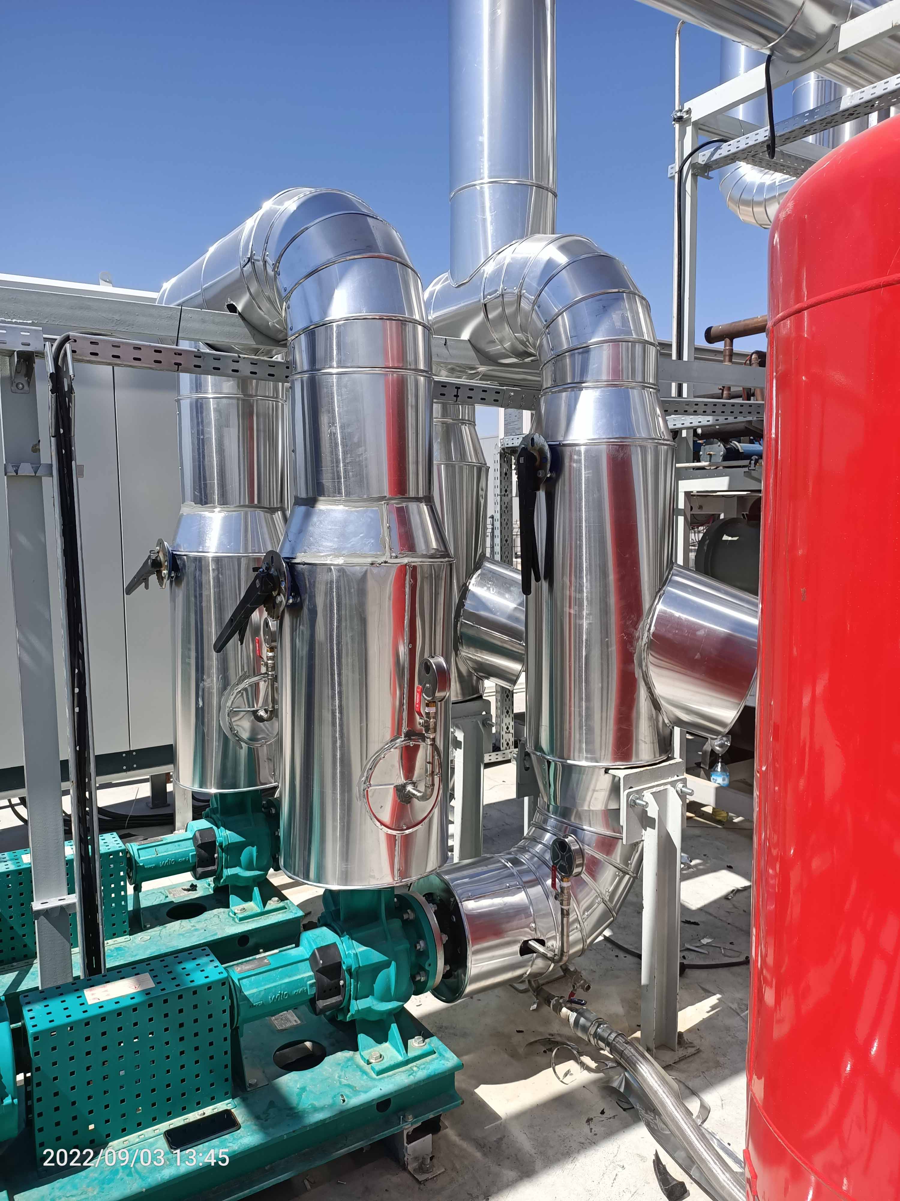 Çevikbaş Ambalaj Solvent Geri Kazanım Tesisi İzolasyonu ve Ekipman, Boru Sac Kaplama Uygulaması